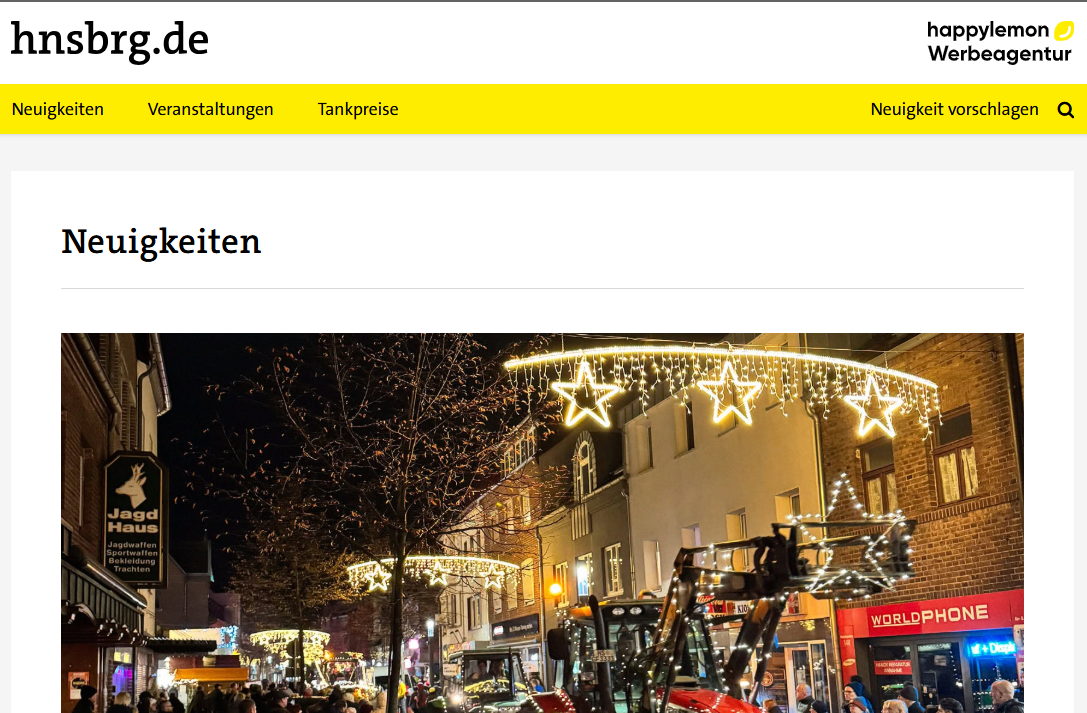 Hnsbrg.de - News
